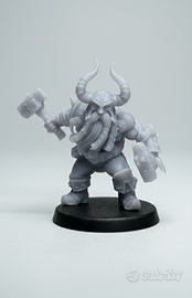 Miniatura Nano Guerriero D&D / Pathfinder | 28mm