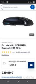 Box da tetto NORAUTO Bermude 200 375L