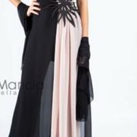 Abito donna lungo da sera cerimonia vestito con sp