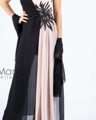 Abito donna lungo da sera cerimonia vestito con sp