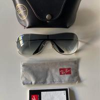 Ray-Ban 3211 occhiali da sole a mascherina grigio