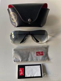 Ray-Ban 3211 occhiali da sole a mascherina grigio