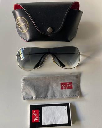 Ray-Ban 3211 occhiali da sole a mascherina grigio