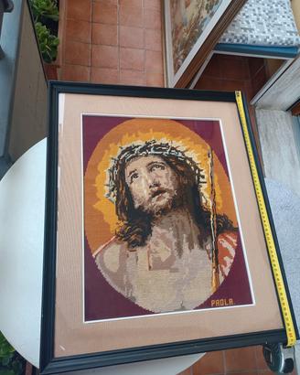 Quadro Raffigurante Gesu' con la corona di spine