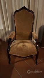 Poltrona stile Luigi Filippo  metà 800
