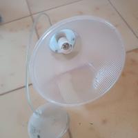 Lampadario in vetro a coppa