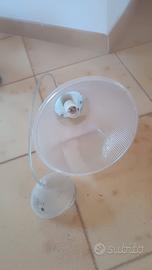 Lampadario in vetro a coppa