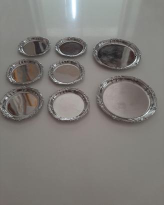 Set sottobicchieri e sottobottiglie acciaio inox