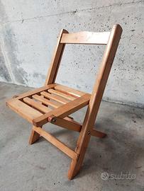 Sedia pieghevole  in legno 