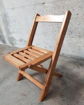 Sedia pieghevole  in legno 