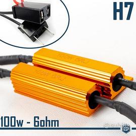 RESISTENZE CANBUS 100W-6 Ohm Kit H7 SPEGNI SPIA
