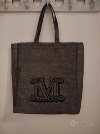 Borsa tela grigia Max Mara come Nuova 