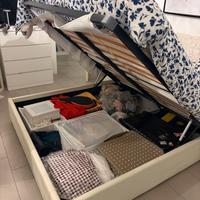 letto imbottito con  contenitore