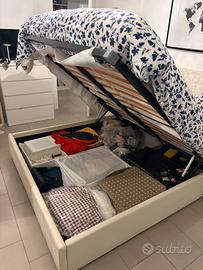 letto imbottito con  contenitore