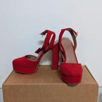 Scarpe con il tacco rosse