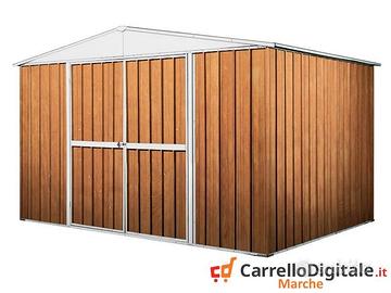 Casetta per esterno in lamiera 360x175 fin legno