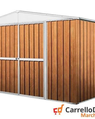 Casetta per esterno in lamiera 360x175 fin legno