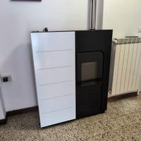 Stufa pellet PALAZZETTI ECOFIRE "GINGER 12" bianc