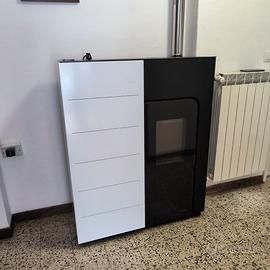 Stufa pellet PALAZZETTI ECOFIRE "GINGER 12" bianc