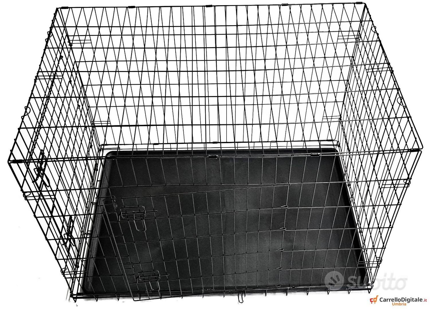 Gabbia per Cane kennel metallo 108 x 72 x H 77 cm