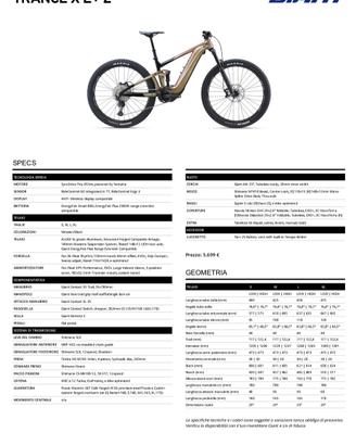E BIKE MTB GIANT TRANCE X E + 2
