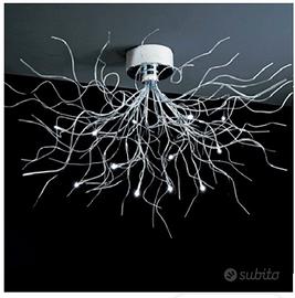 Lampada sospensione Minital Lux Saggina 12 cromo