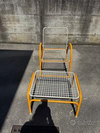 Set 4 poltroncine+tavolino EMU vintage