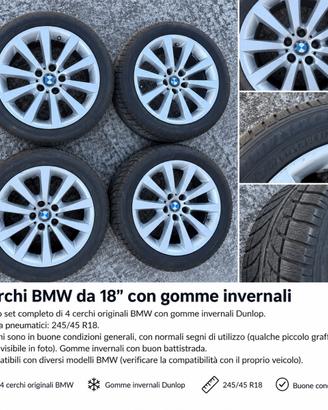 Cerchi in lega bmw da 18”