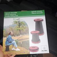 sgabello retrattile per pesca e campeggio 