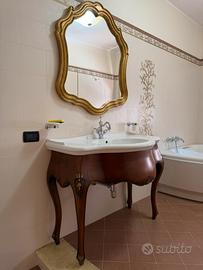 Mobile bagno stile veneziano lavabo e specchio