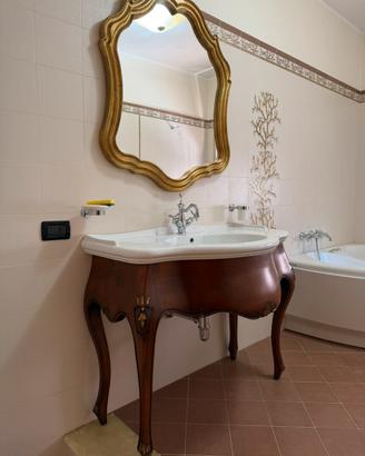 Mobile bagno stile veneziano lavabo e specchio