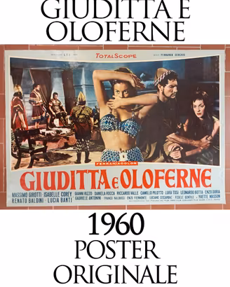 Giuditta e Oloferne 1960 Poster Originale Banti