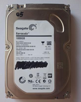 HDD 1TB SEAGATE ST1000DM003-1CH162 2K hrs SMART OK