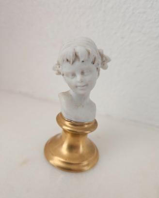 Statuina busto angioletto Capodimonte