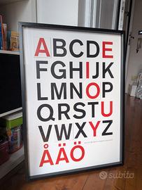 Quadro "Art of Alphabet" Olunda IKEA