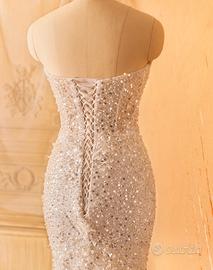 Abito sposa ricamato glitter