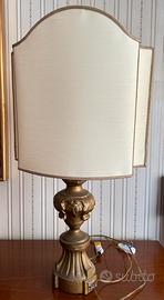 Lampada con paralume vintage