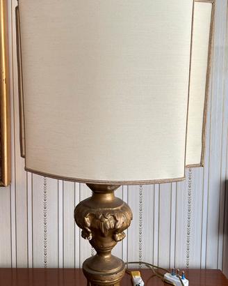 Lampada con paralume vintage