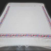 copriletto matrimoniale a fantasia floreale rosa