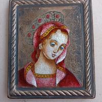 Quadretto in smalto su metallo