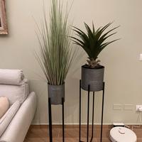 Set piante decorative finte con vaso e supporto