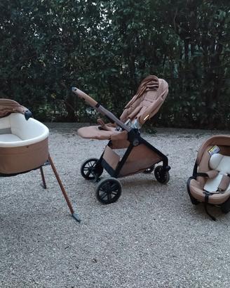 Trio Chicco Bellagio 2 Caramel + base Lullaglide