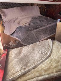 Coperta matrimoniale in lana merino