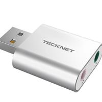 Tecknet Scheda Audio Esterna USB Adattatore Stereo