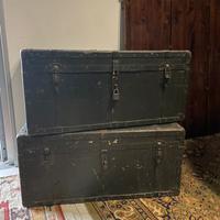 Bauli militare vintage verdi