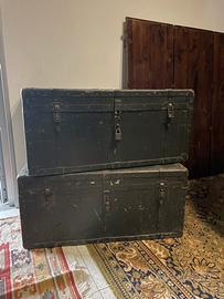 Bauli militare vintage verdi