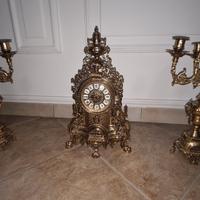 Set orologio e candelabri