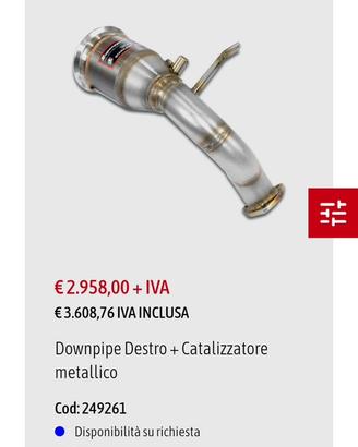 Scarico porsche completo nuovo