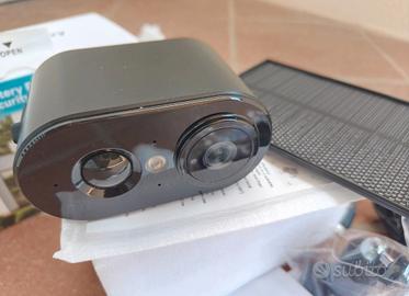 Telecamera Sorveglianza WiFi Esterna 2K Solare 