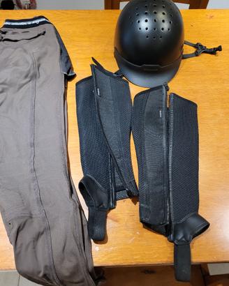 kit per equitazione ragazzo/a